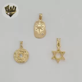 (1-2276) Gold Laminate - Medal Pendants  - BGF