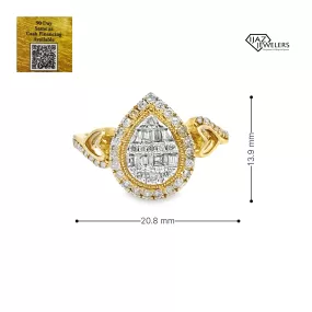 10K Gold 0.73 CTW Diamond Ladies Ring