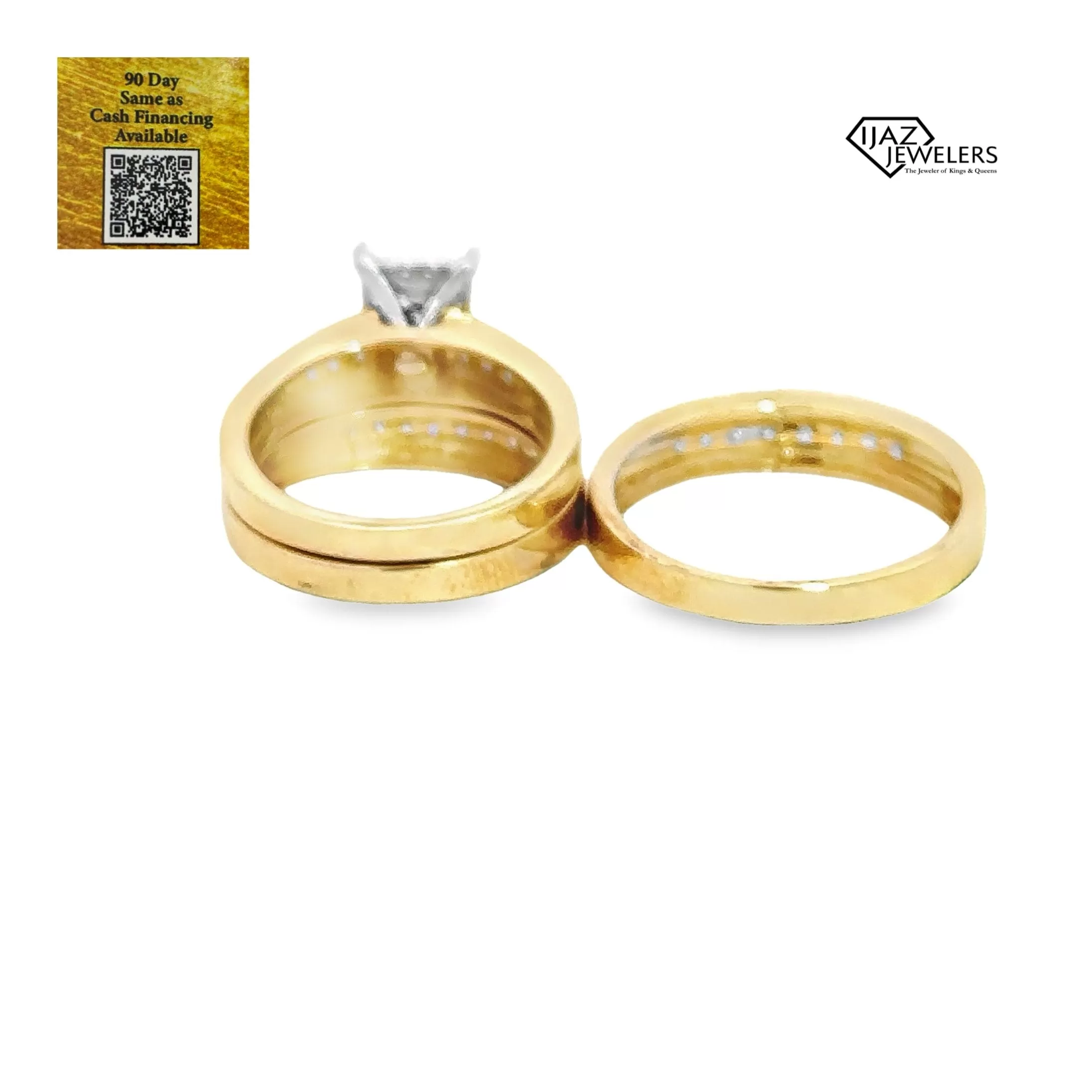 10K Gold 5/8 CTW Diamond Wedding Trio Set