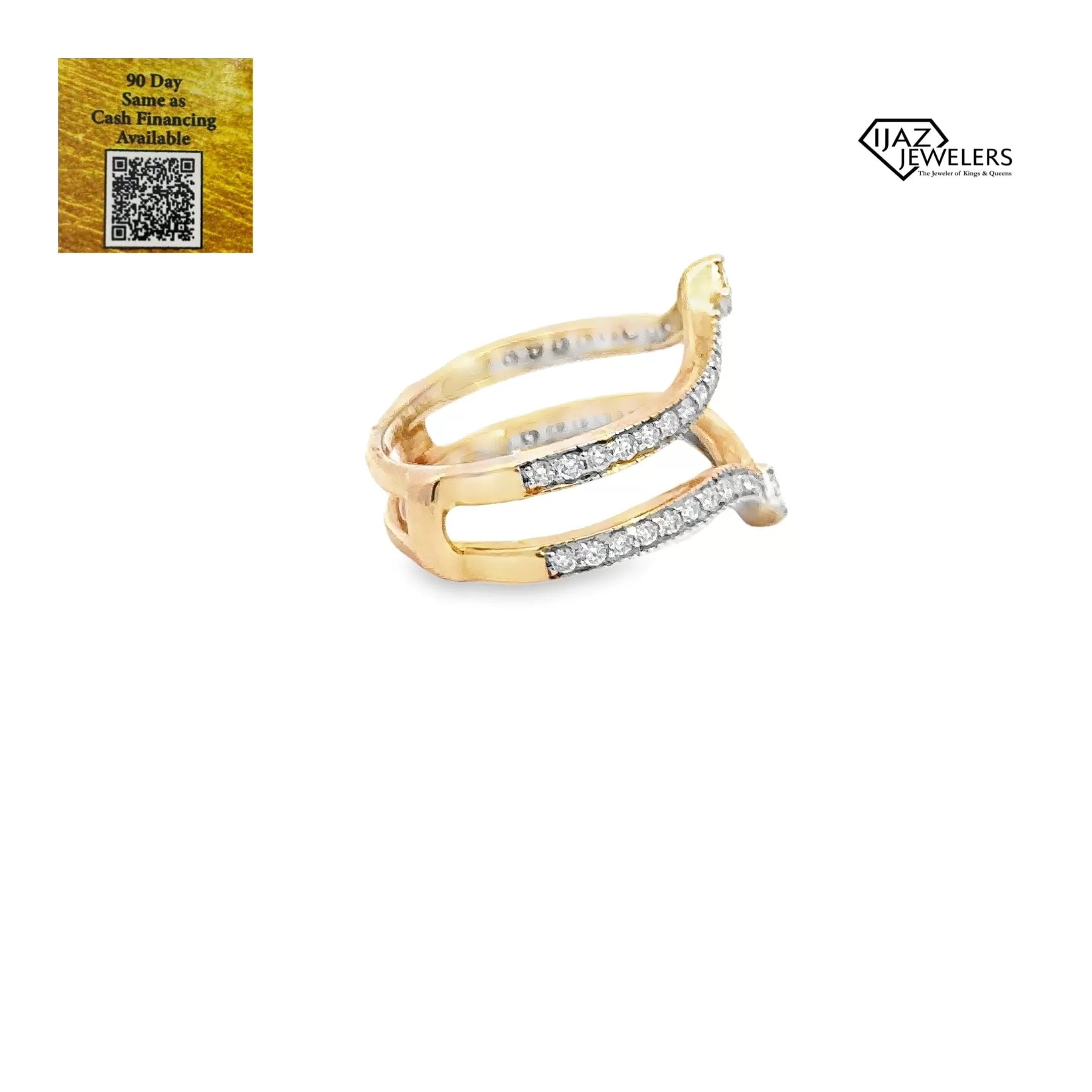 14K Gold 0.50 CTW Diamond Enhancer Band