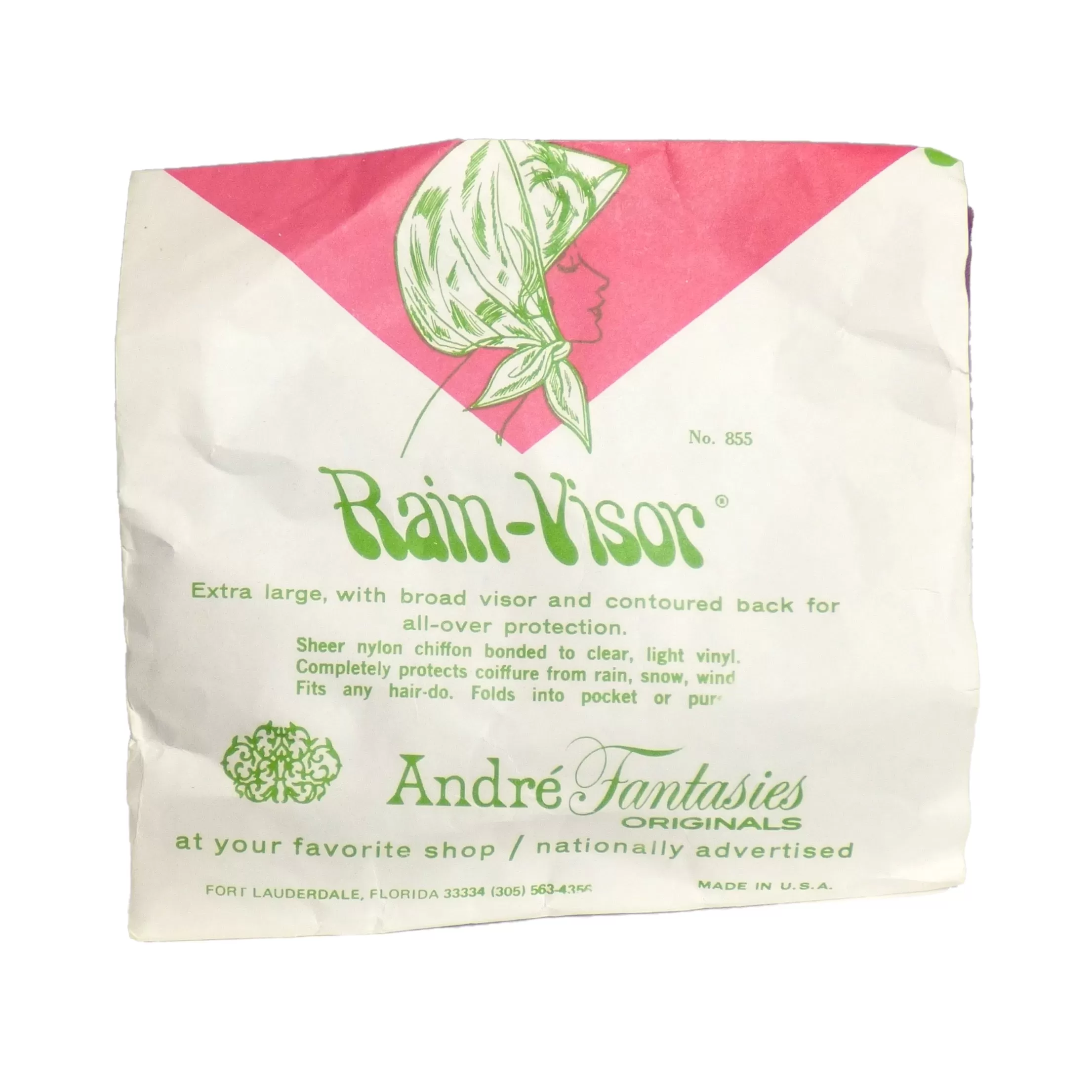 1970s Packaged Rain Visor