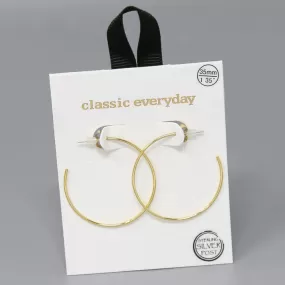 35 MM Basic Hoop Earrings