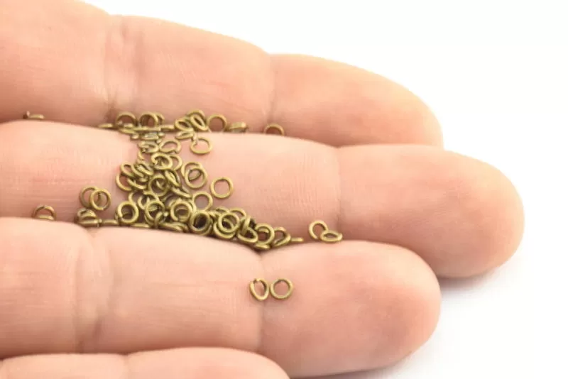 3mm Jump Rings - 500 Antique Brass Jump Rings (3mm) A0374