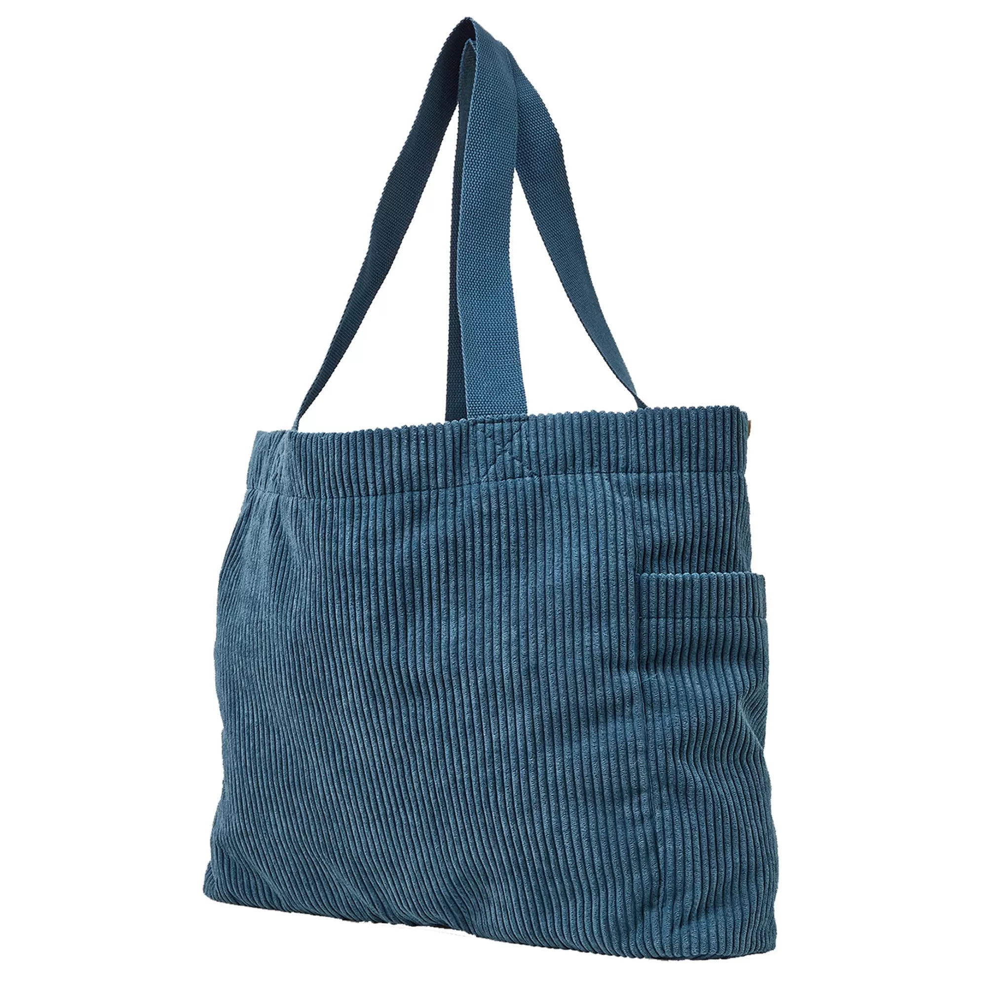 Accessorize London Women's Blue Cord Shopper Bag