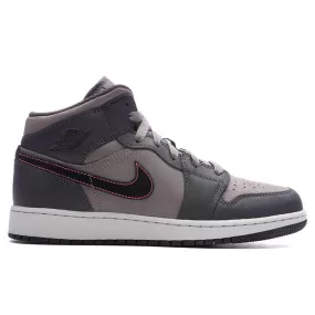 Air Jordan 1 Mid SE BG (GS) - Night Stadium/Black/Flat Pewter