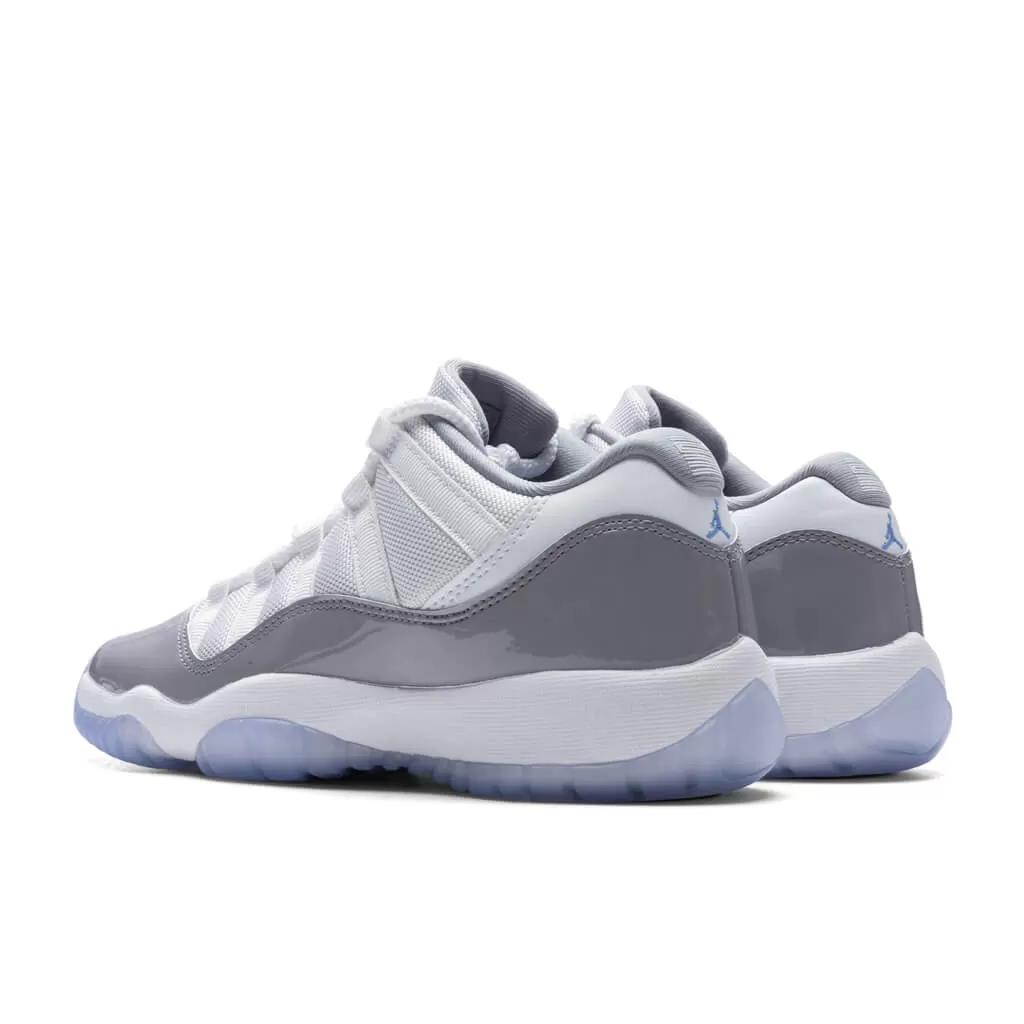 Air Jordan 11 Retro Low Cement Grey (GS) - White/University Blue/Cement Grey