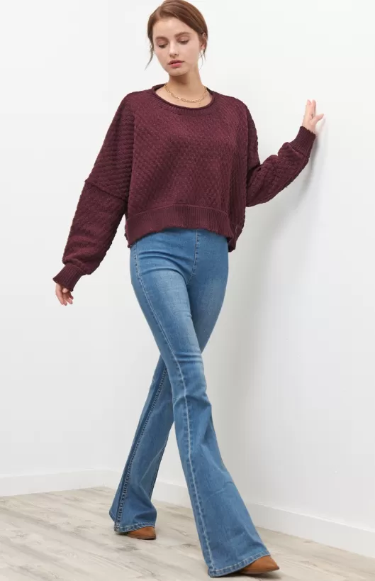 Alison Stretch Bell Bottom Jeans