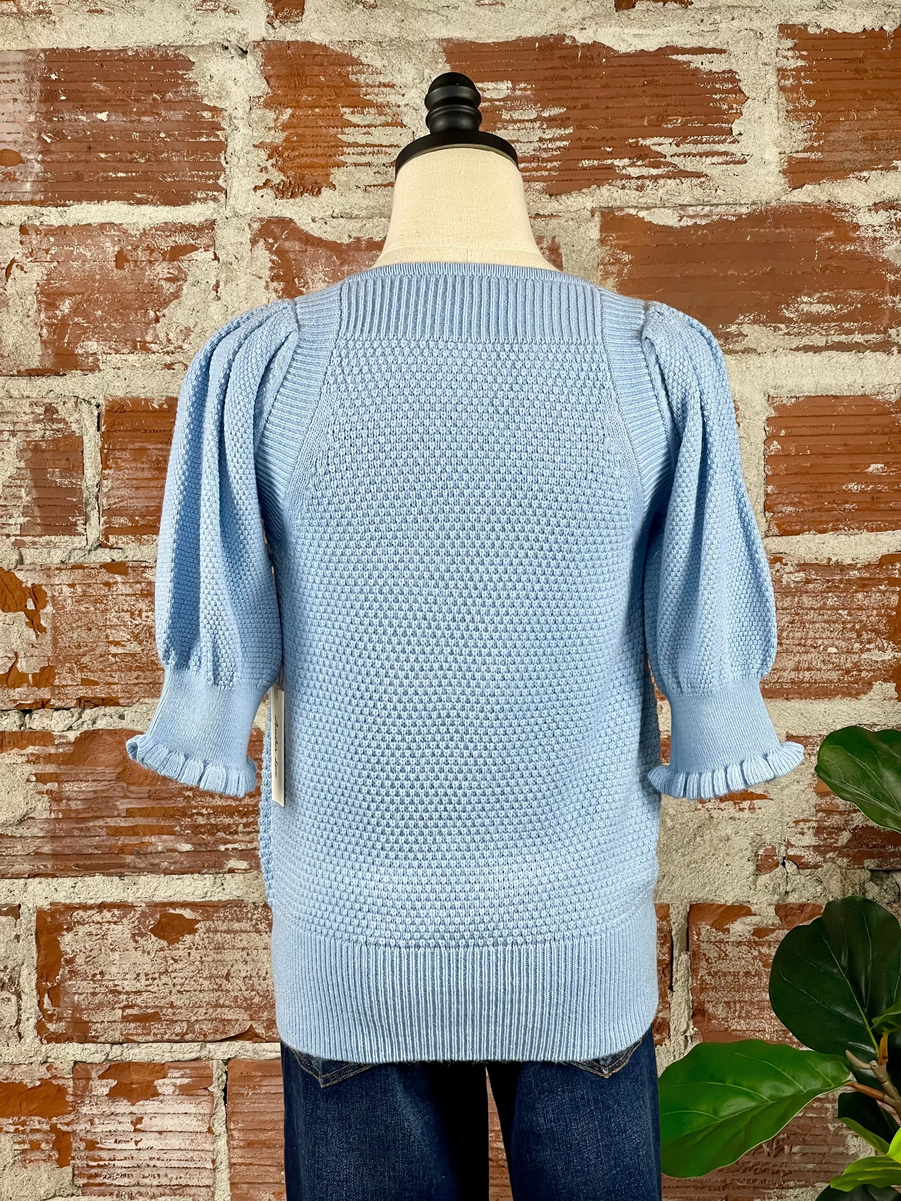 Another Love Eloise Sweater in Dusty Blue