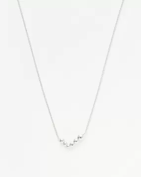 Articulated Beaded Floating Necklace | Sterling Silver