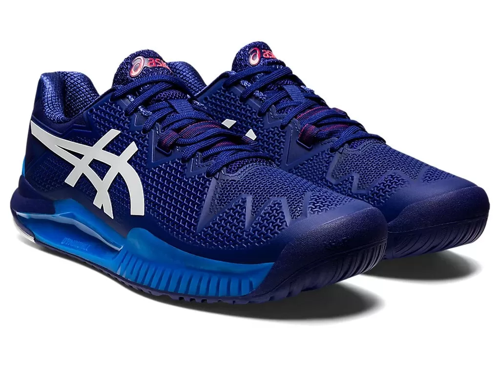 Asics Gel Resolution 8 Tennis Shoe - Dive Blue/White