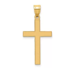 Aura by Martin Binder Gold Florentien Satin Cross Necklace