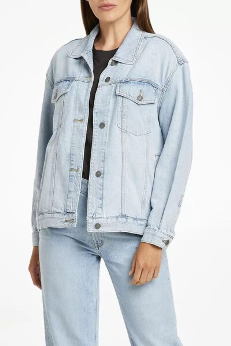 Baggy Oversized Civil Blue Eco Denim Jacket