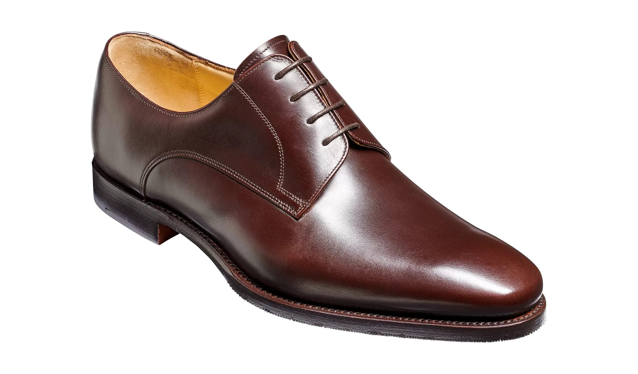 Barker Ellon Refined Derby -Dark Walnut  Calf