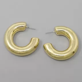 Basic Tube Hoop Earrings