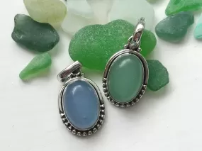 Blue & Green Chalcedony Gala Pendant