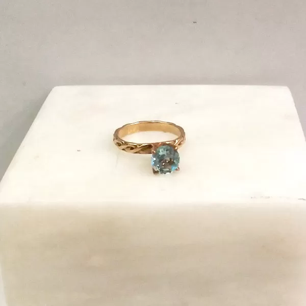 Blue Topaz Tiffany Ring