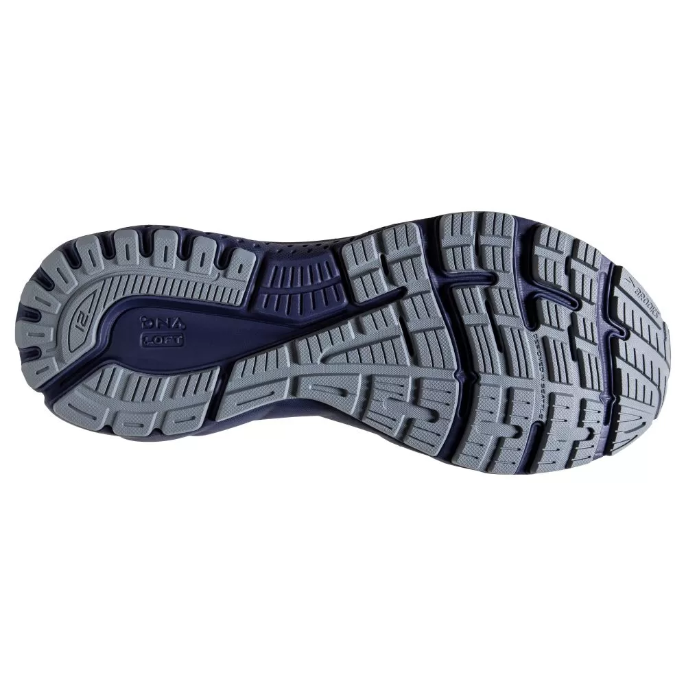 'Brooks' Men's Adrenaline GTS 21 - Grey / Tradewinds / Deep Cobalt