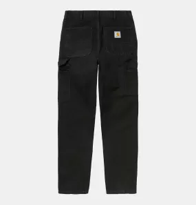 Carhartt WIP Single Knee Pant in Black Aged Canvas