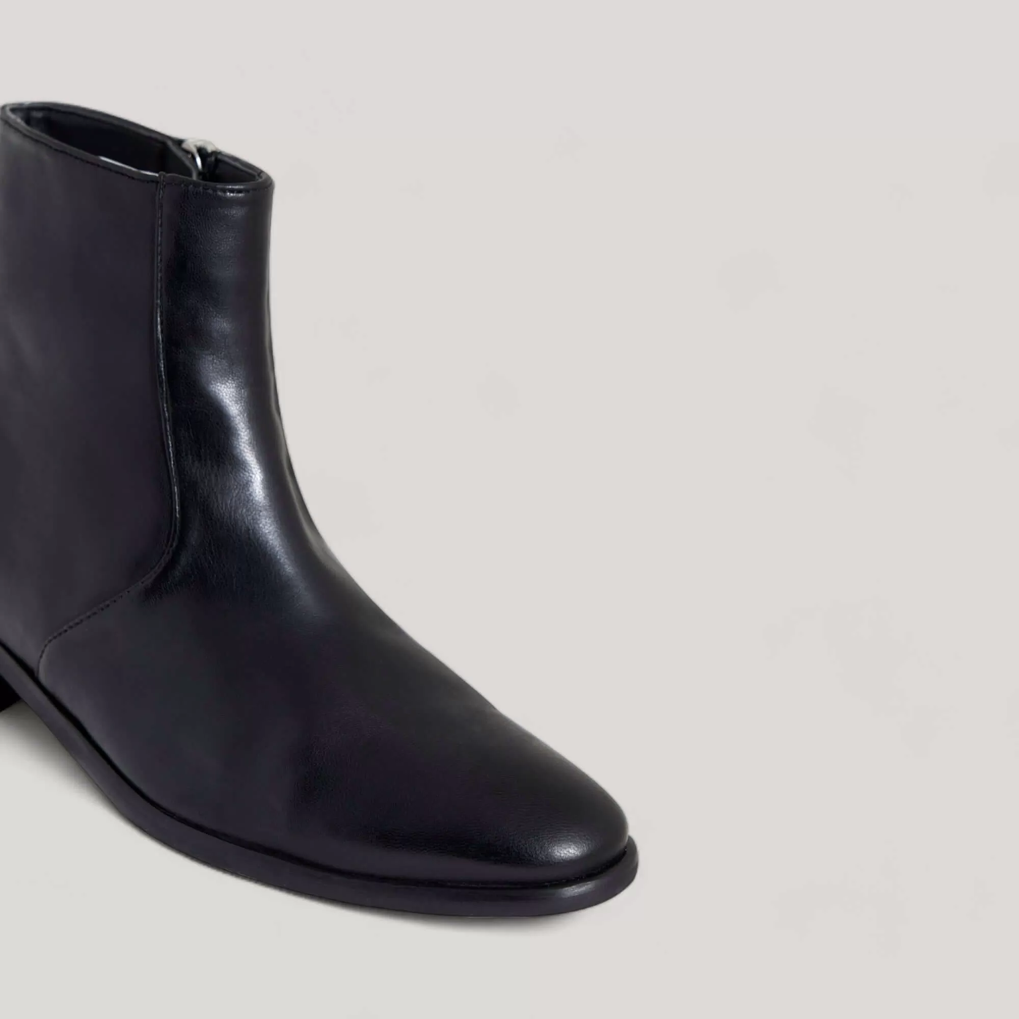 CHARLI | Black Vegan Nappa - Ankle Boot