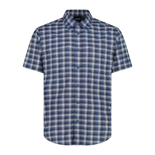 CMP Camicia fantasia check maniche corte trekking Uomo