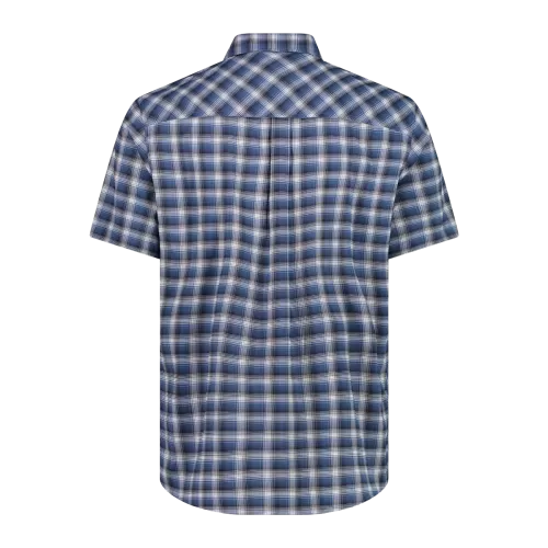 CMP Camicia fantasia check maniche corte trekking Uomo