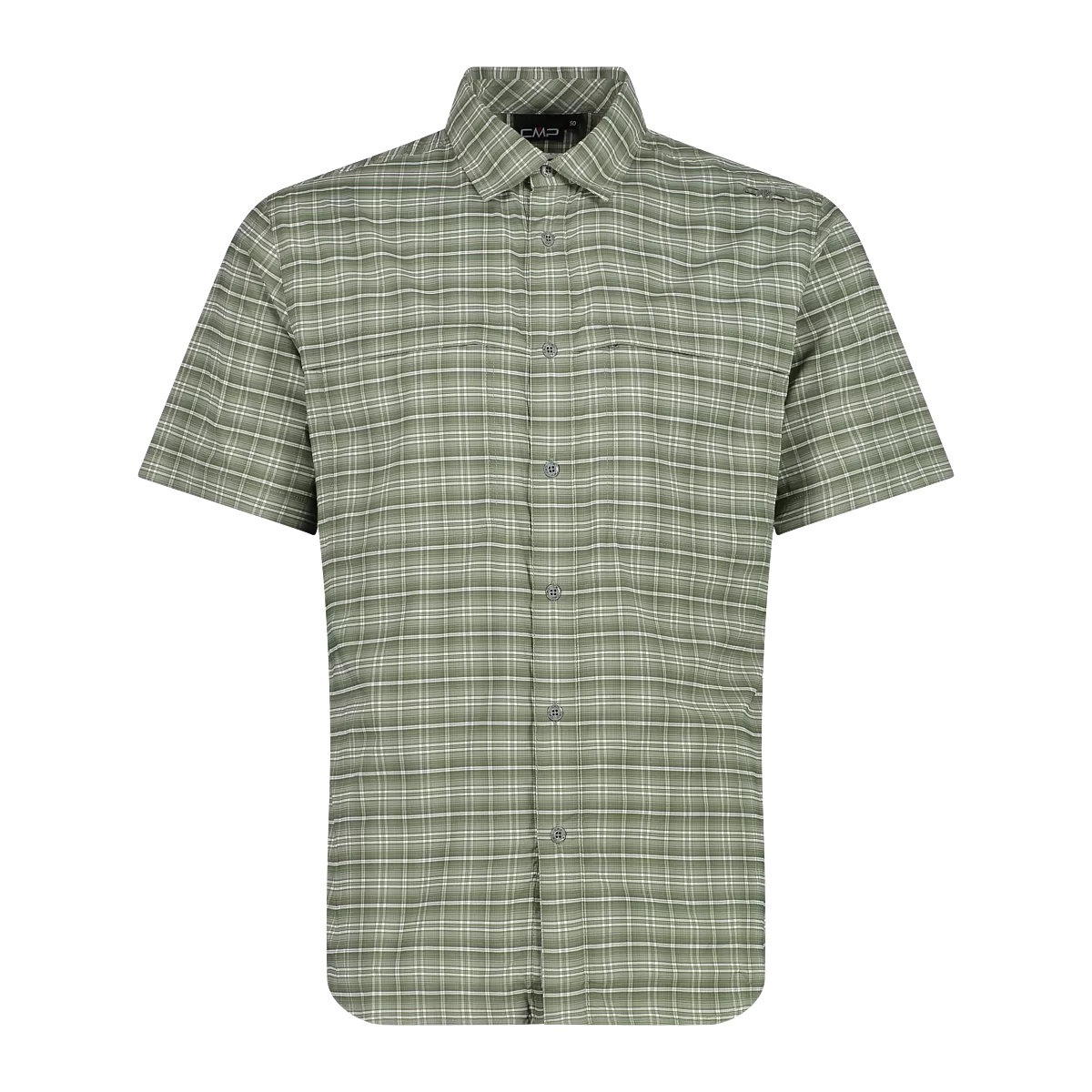 CMP Camicia fantasia check maniche corte trekking Uomo