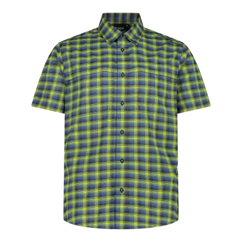 CMP Camicia fantasia check maniche corte trekking Uomo