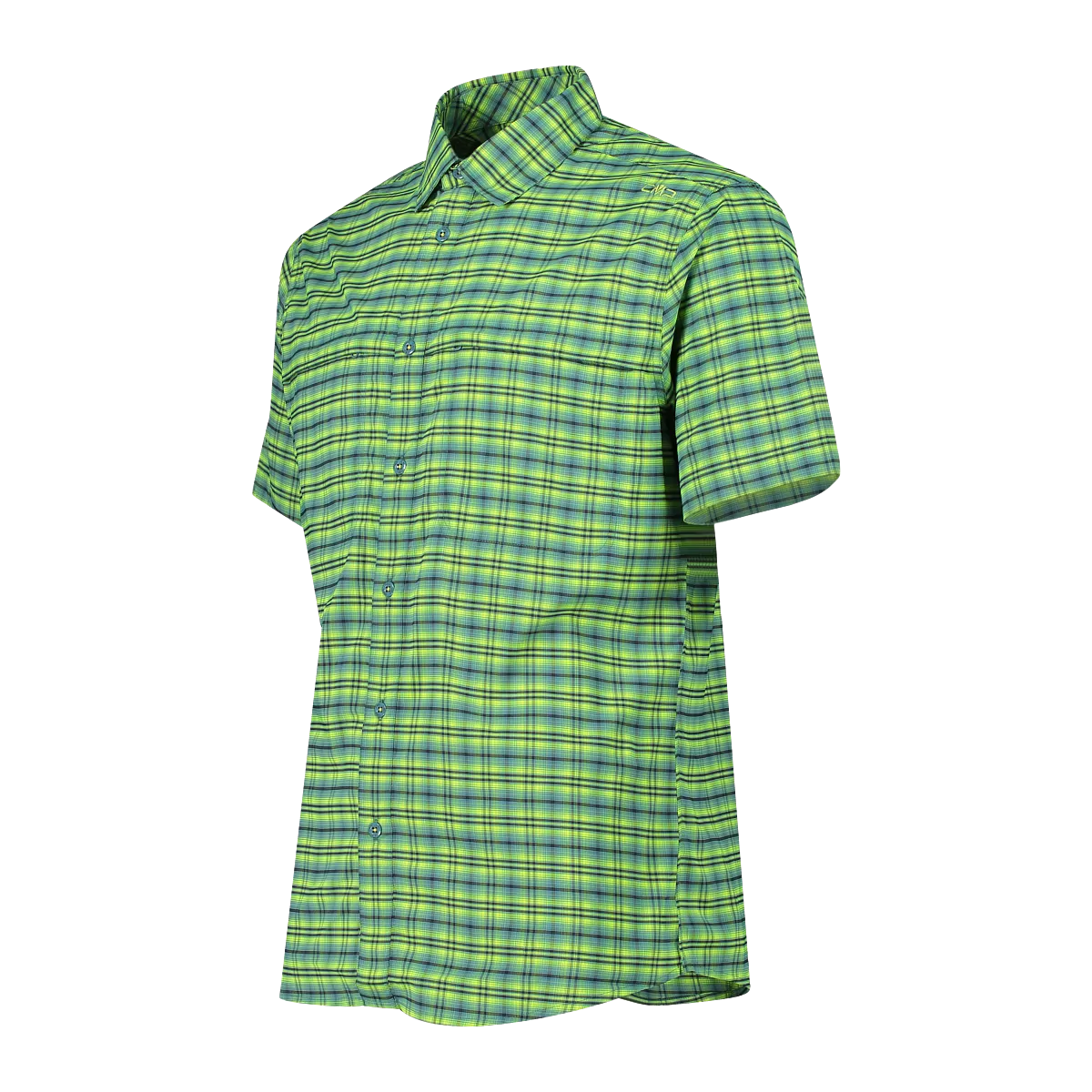 CMP Camicia fantasia check maniche corte trekking Uomo