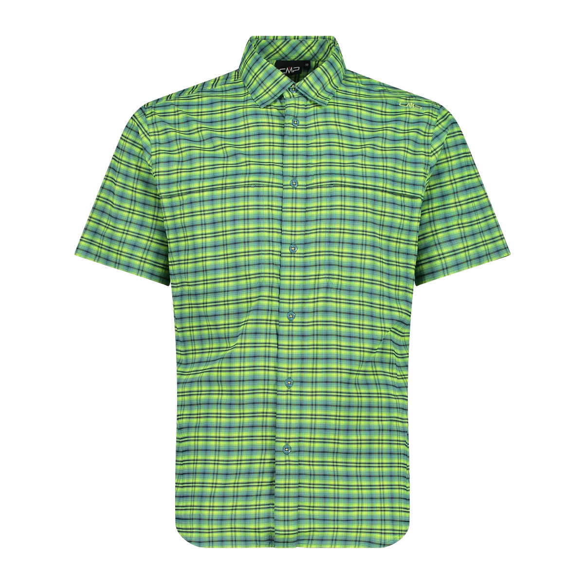 CMP Camicia fantasia check maniche corte trekking Uomo