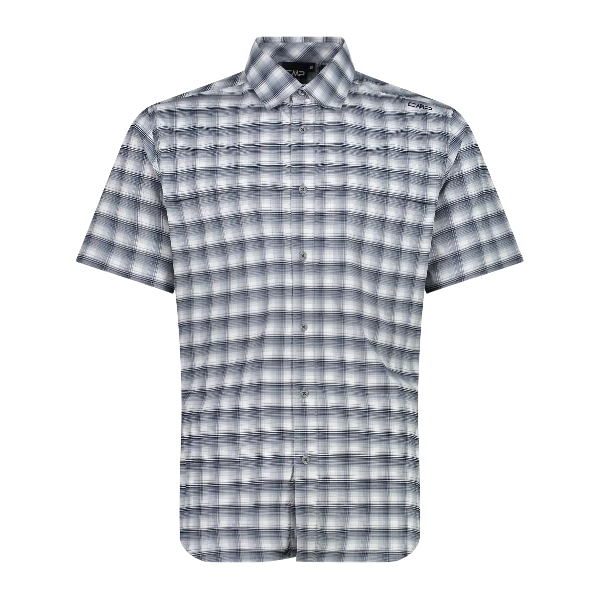 CMP Camicia fantasia check maniche corte trekking Uomo