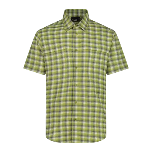 CMP Camicia fantasia check maniche corte trekking Uomo