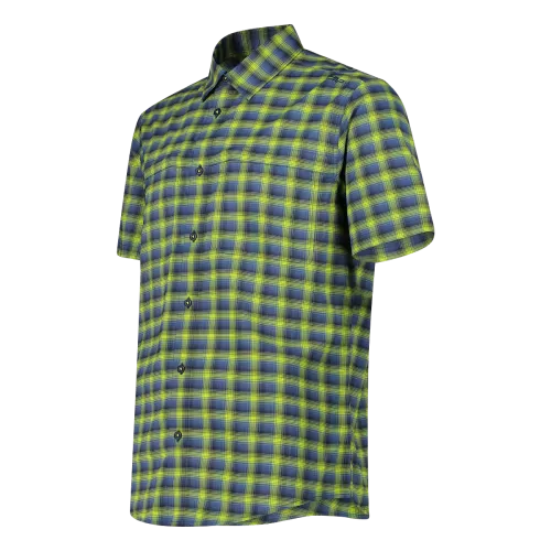 CMP Camicia fantasia check maniche corte trekking Uomo