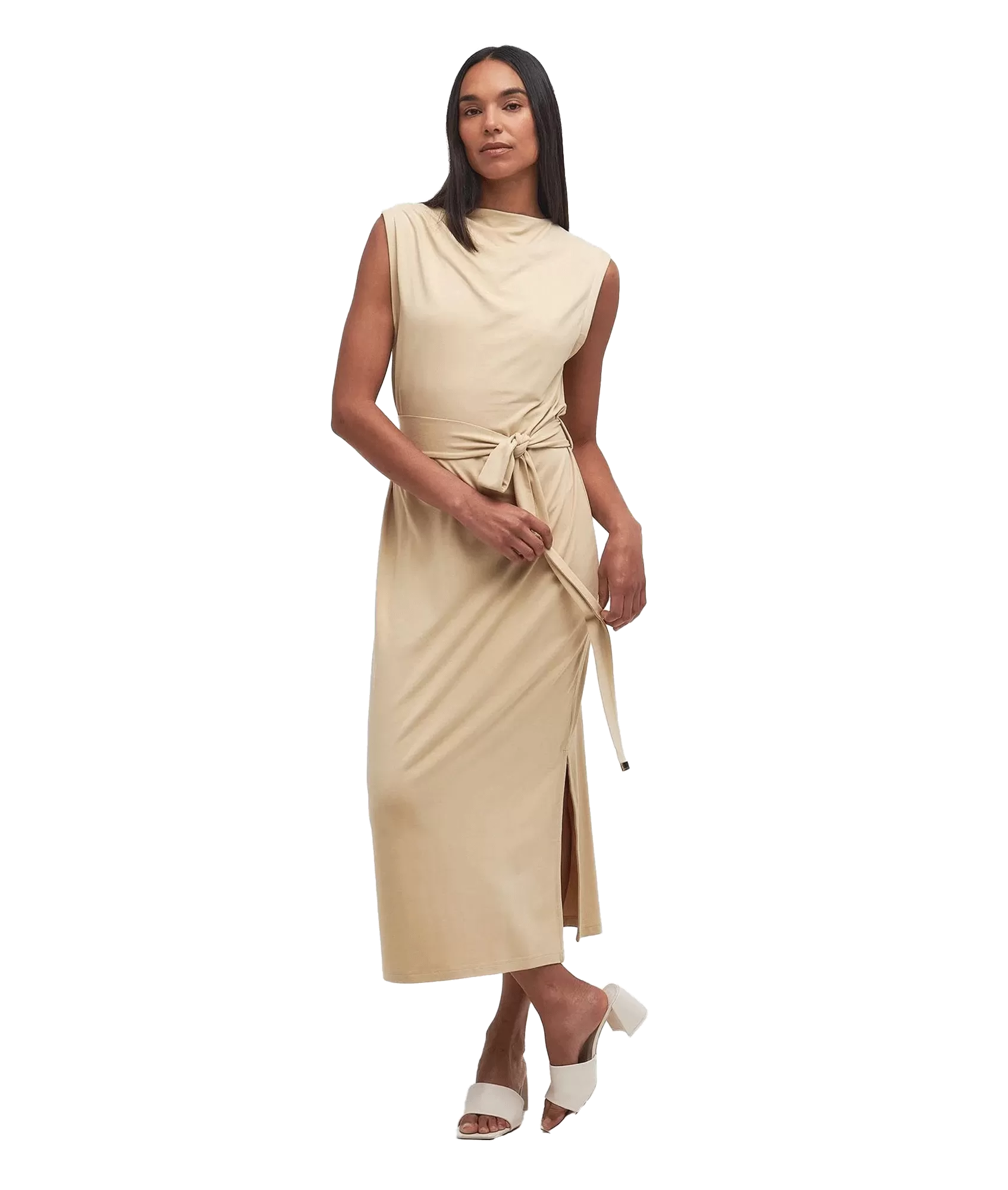 Courtney Midi Dress - Beige