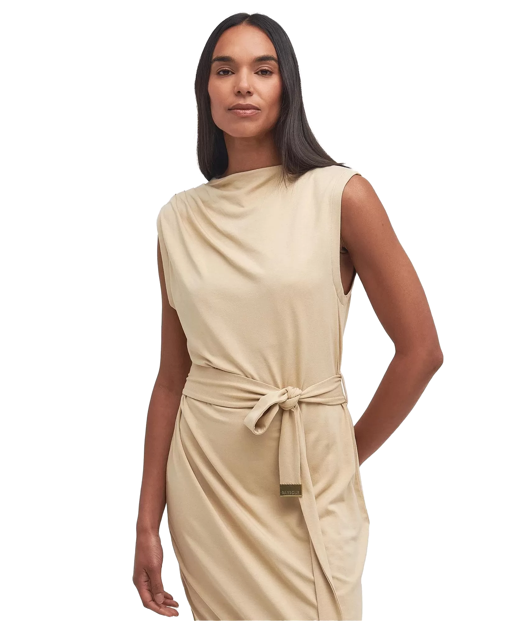 Courtney Midi Dress - Beige