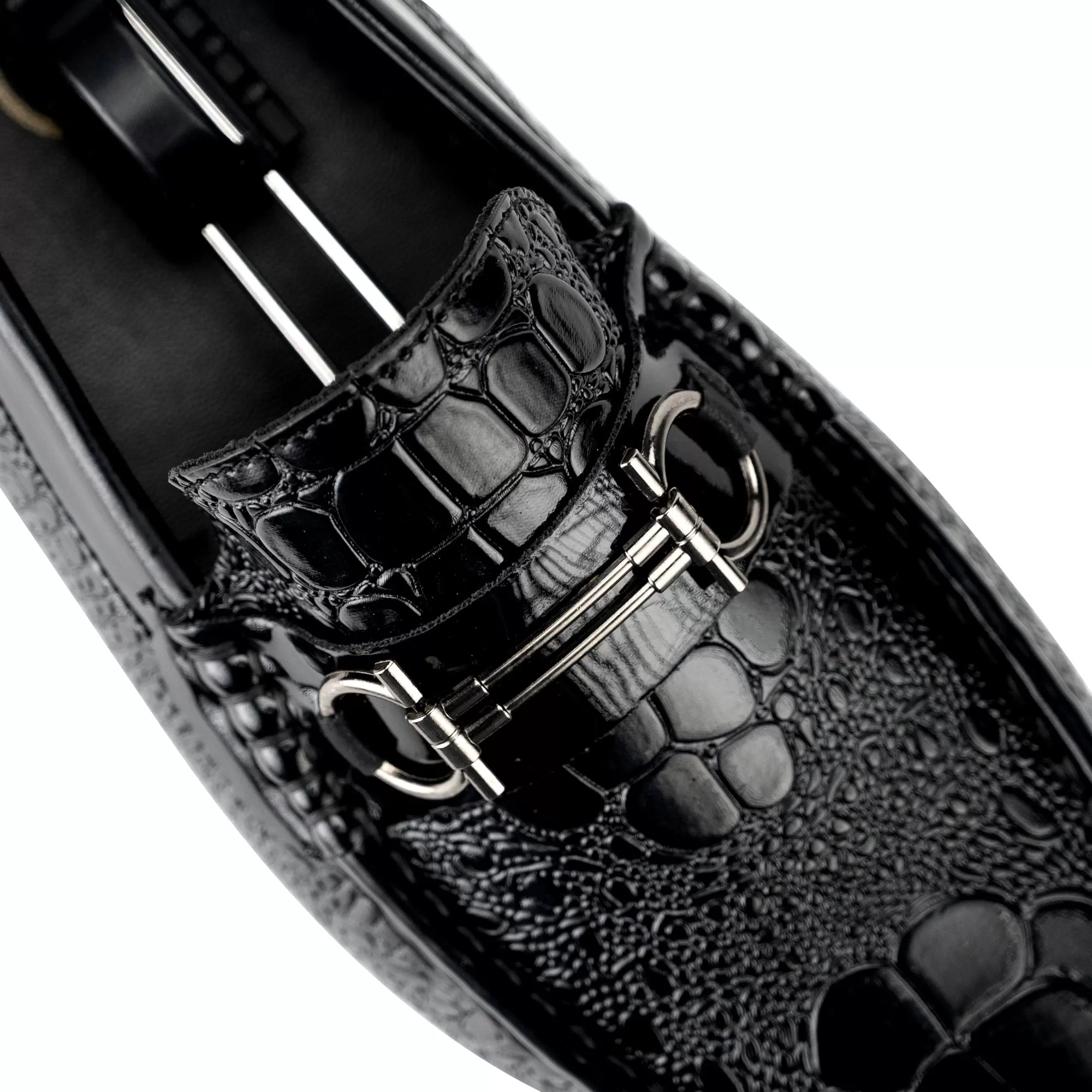 Crocodile Patterned Moccasins