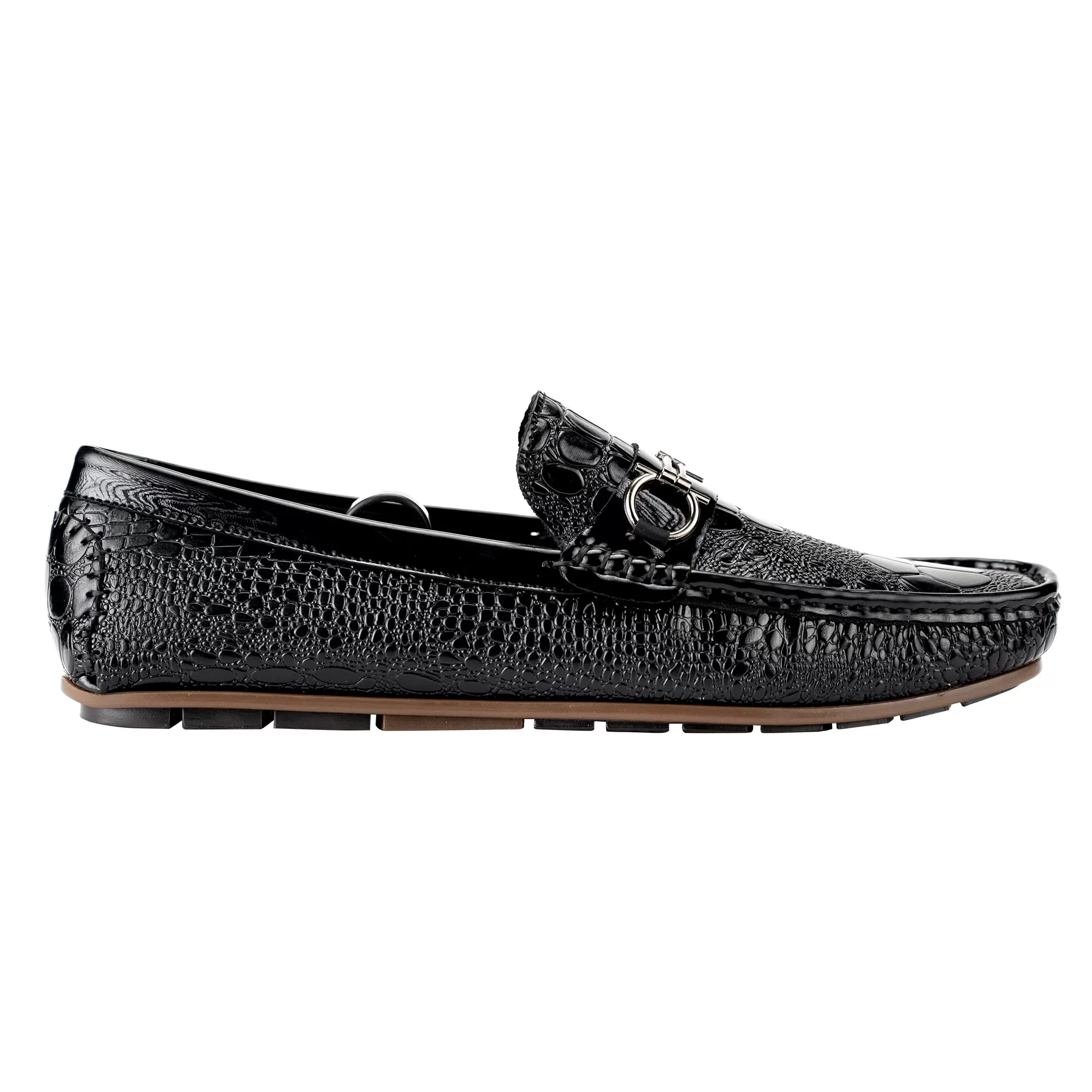 Crocodile Patterned Moccasins