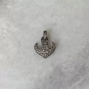 Diamond Stylized Anchor Charm