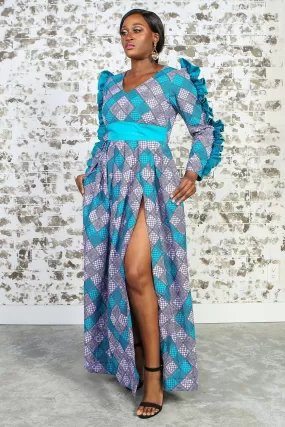 DIYANA African Print Dress