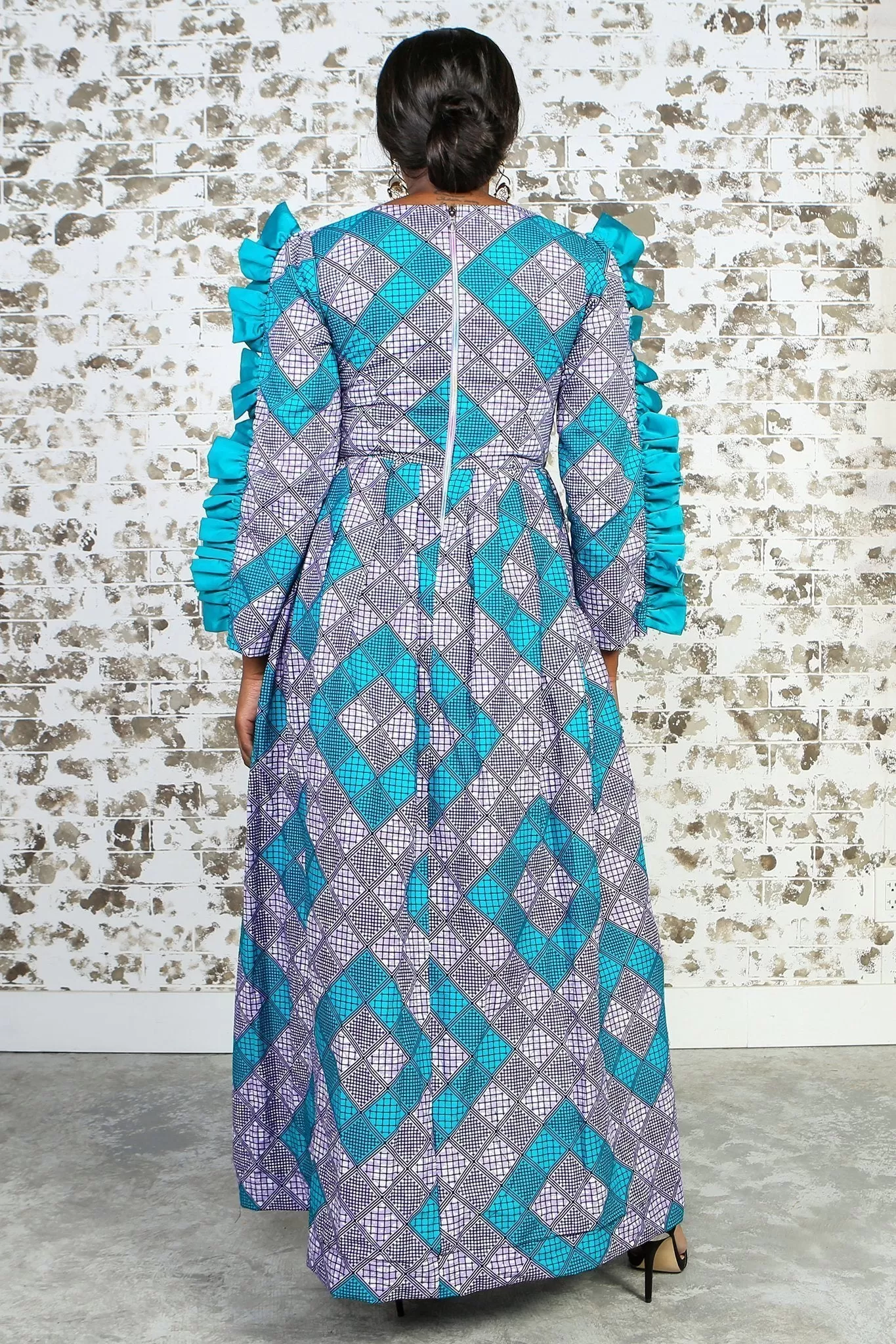 DIYANA African Print Dress