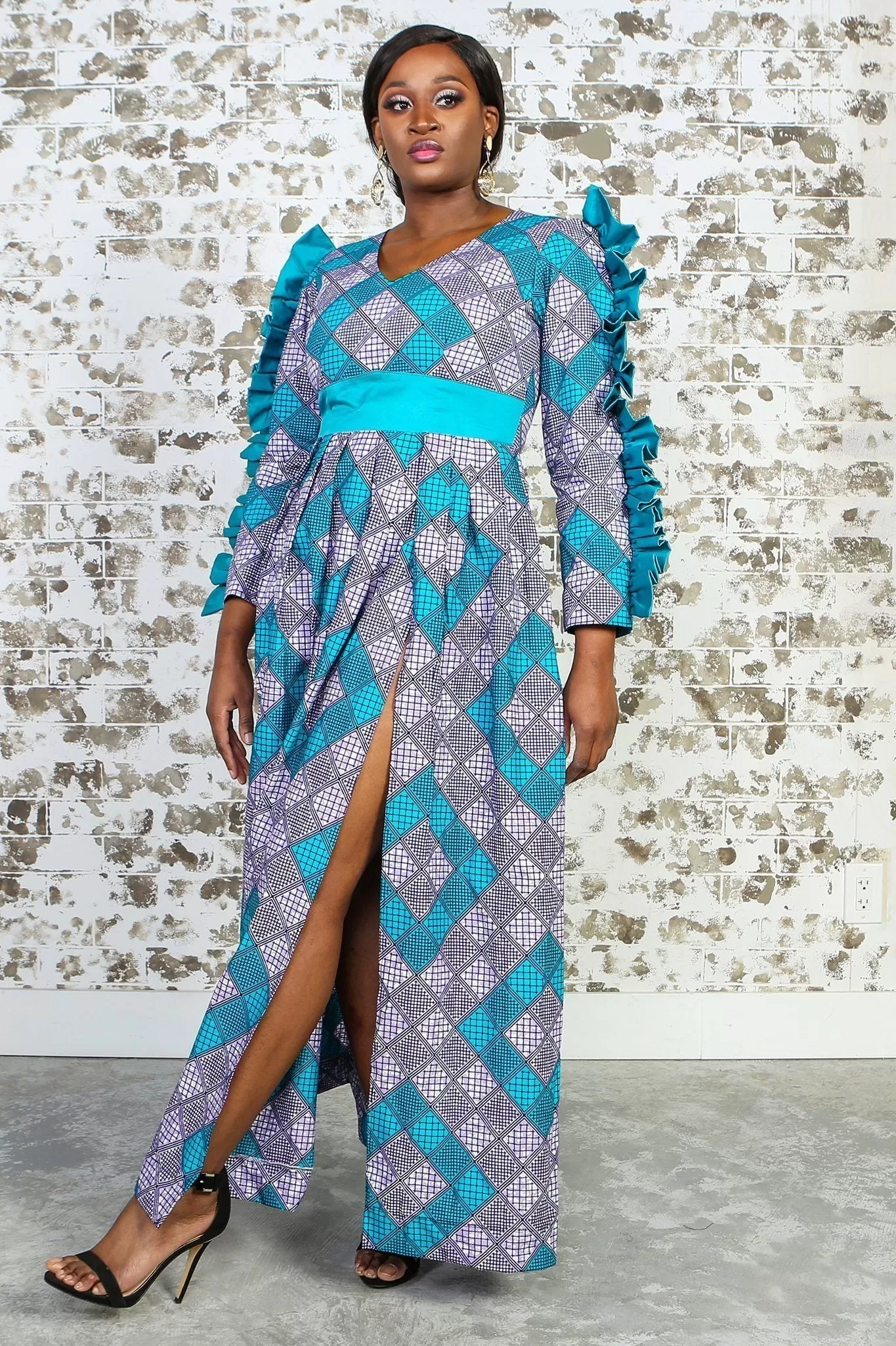 DIYANA African Print Dress