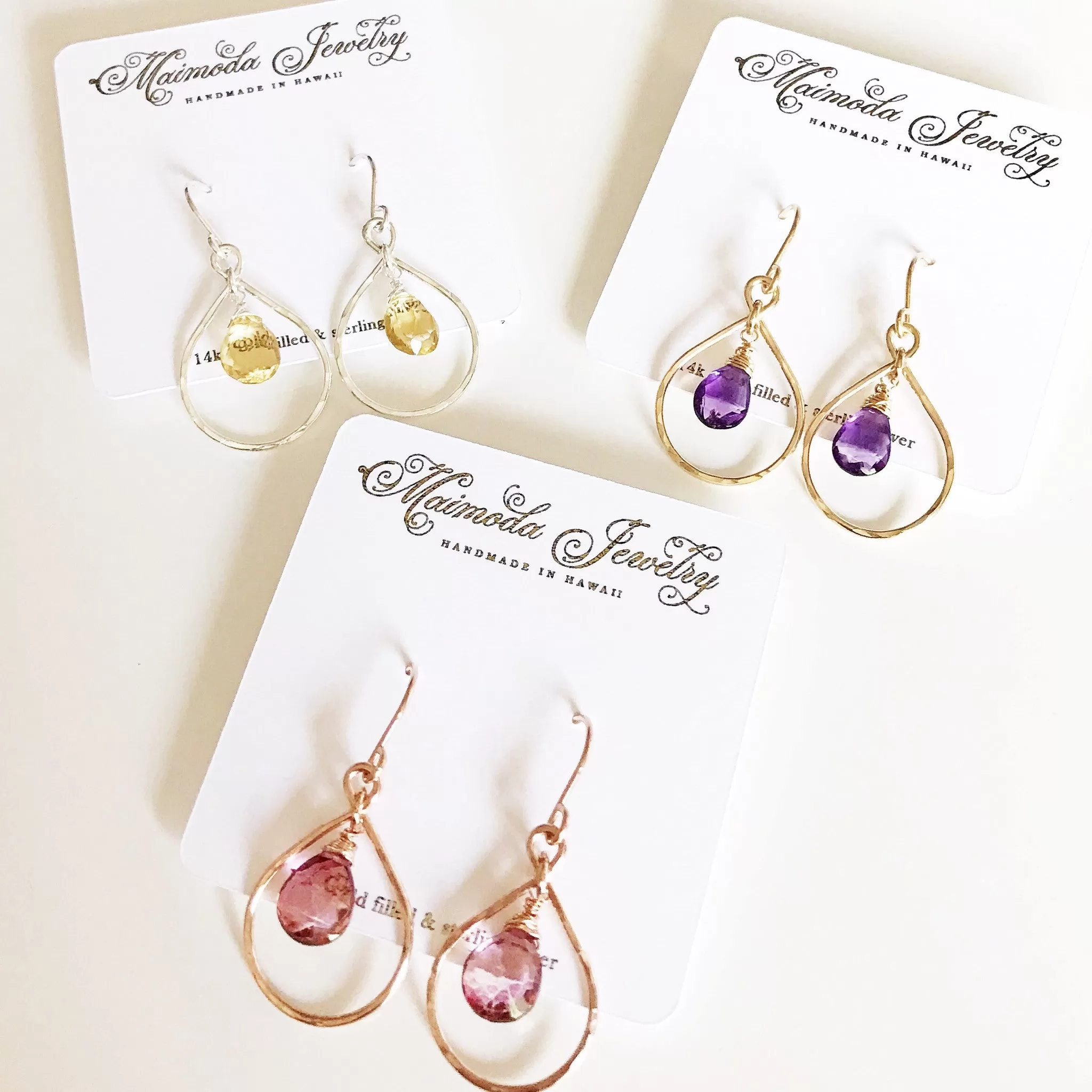 Earrings Irina - amethyst (E357)