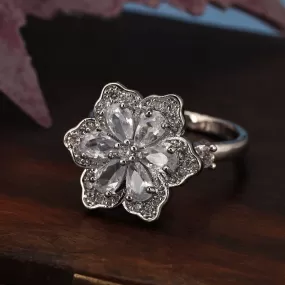 Flexible Rotatable Flower Rings