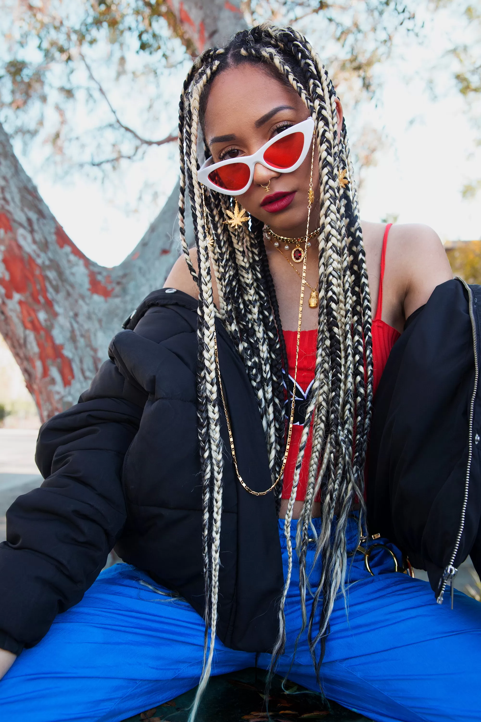 Ganja Goddess Hoop Earrings