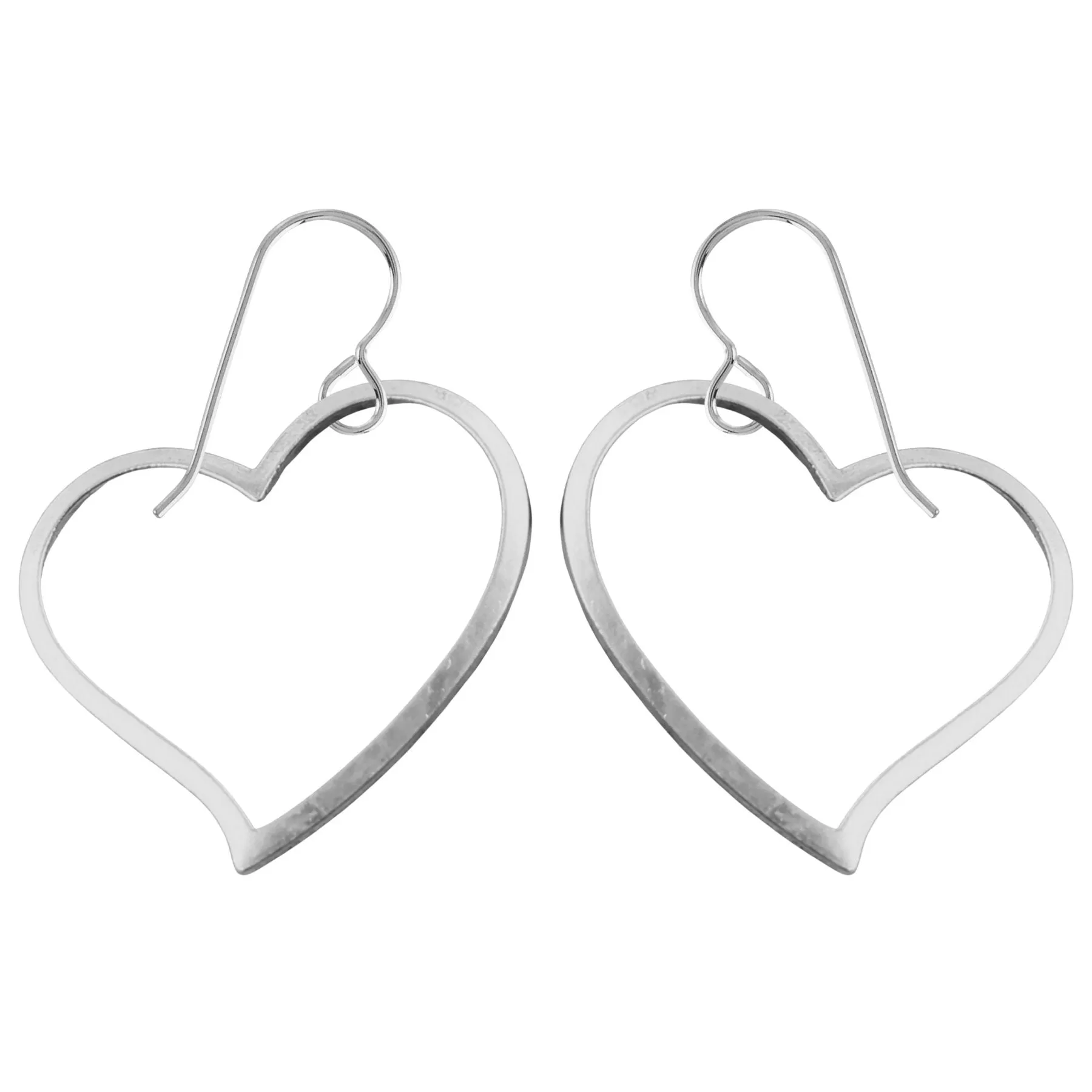 Giant Heart Dangle Earrings