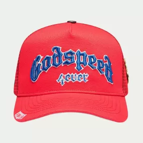 GODSPEED GS FOREVER TRUCKER HAT RED/WHITE/BLUE