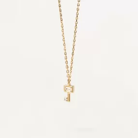 Gold-plated Key Pendant Necklace