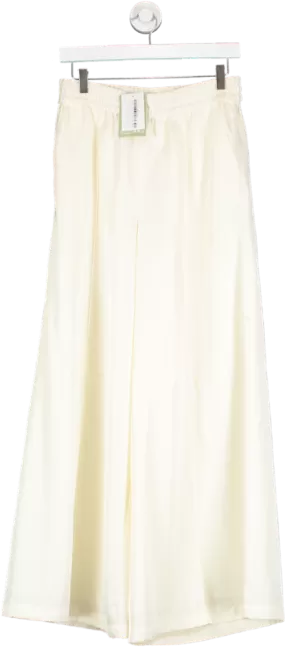 H&M Cream Wide Leg Trousers UK S