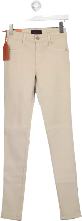 James Jeans Beige Twiggy Hunter Legging Jeans- Winter White W30