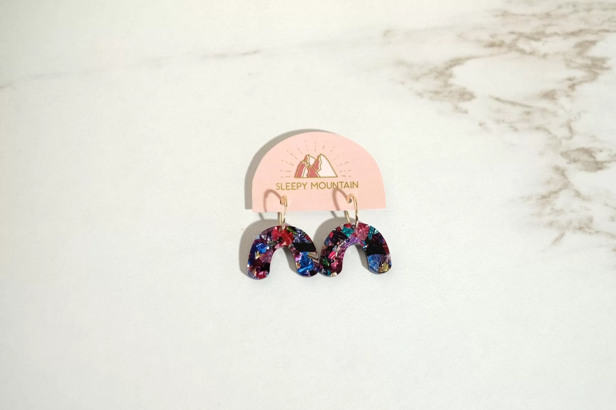 Kaleidoscope - Mini Arch Hoop Earrings