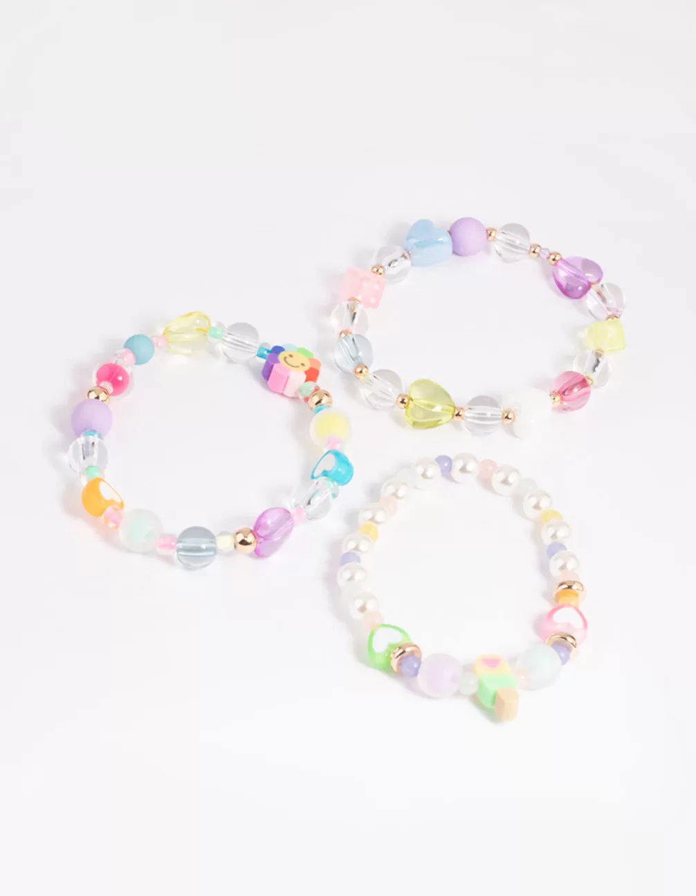 Kids Pastel 90s Strech Bracelet Pack